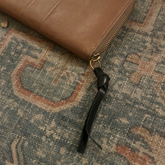 CHLOE Bow Wallet Clutch Leather Zippy Black & Mauve Pink - Picture 11 of 15